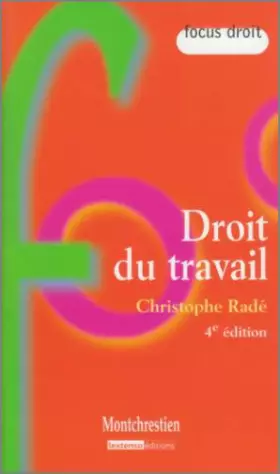 Couverture du produit · Droit du travail