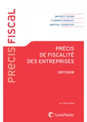 Couverture du produit · Précis de fiscalité des entreprises 2017/2018