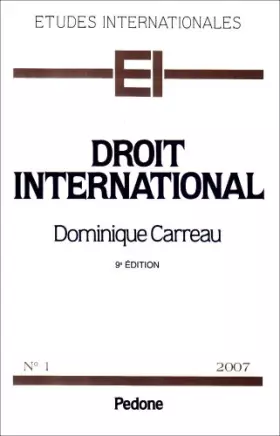 Couverture du produit · Droit international. : 9e édition