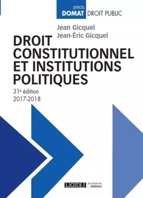 Couverture du produit · Droit constitutionnel et institutions politiques