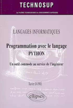 Couverture du produit · Programmation avec langage python