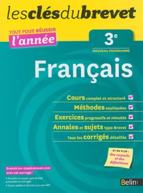 Couverture du produit · Cls du Brevet - Franais 3e - Russir l'anne