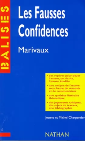 Couverture du produit · Les fausses confidences de Marivaux