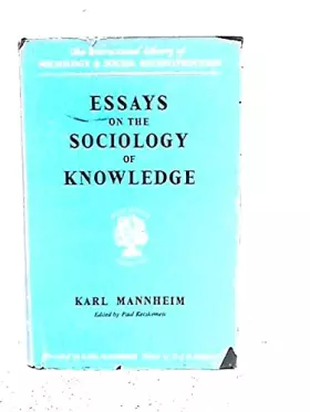 Couverture du produit · Essays on Sociology of Knowledge