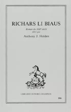 Couverture du produit · Richars li Biaus: Roman du XIIIe siècle