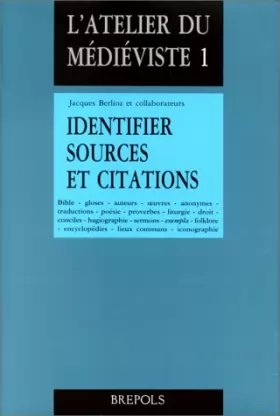 Couverture du produit · Identifier sources et citations
