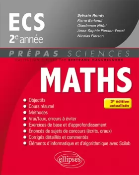Couverture du produit · Mathématiques ECS 2e année - 3e édition actualisée