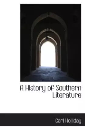 Couverture du produit · A History of Southern Literature