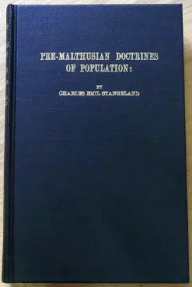 Couverture du produit · Pre-Malthusian Doctrines Of Population: A Study In The History Of Economic Theory.