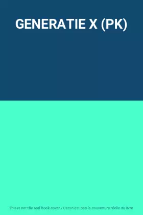 Couverture du produit · GENERATIE X (PK)