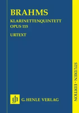 Couverture du produit · Quintetto Op. 115 - Clarinet Quintet - BOOK