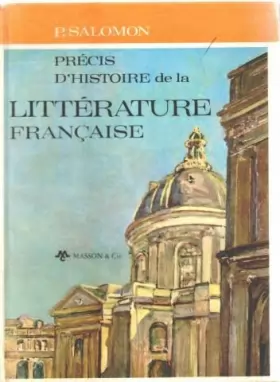 Couverture du produit · Precis d'histoire de la litterature francaise