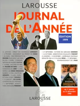 Couverture du produit · JOURNAL DE L'ANNEE 1999. Du 1er janvier au 31 décembre 1998
