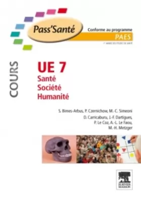 Couverture du produit · UE 7 - Santé - Société - Humanité Cours