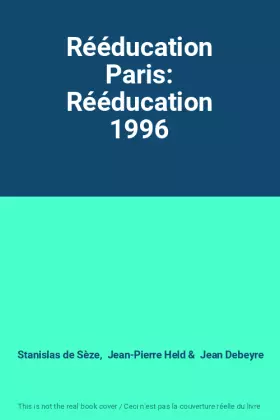 Couverture du produit · Rééducation Paris: Rééducation 1996