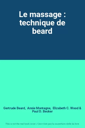 Couverture du produit · Le massage : technique de beard