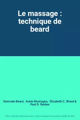 Couverture du produit · Le massage : technique de beard