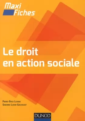 Couverture du produit · Maxi-fiches - Le droit en action sociale