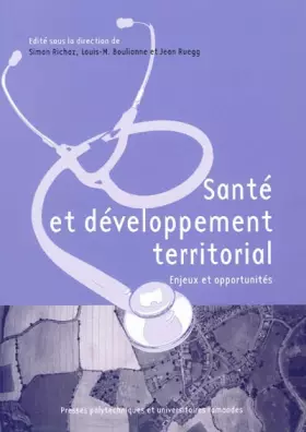 Couverture du produit · Santé et développement territorial: Enjeux et opportunités
