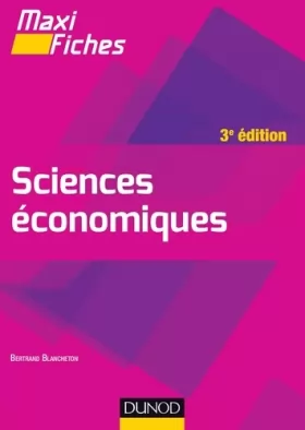 Couverture du produit · Maxi fiches de Sciences économiques - 3e éd.