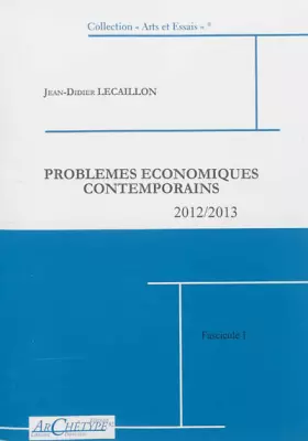 Couverture du produit · Problèmes économiques contemporains