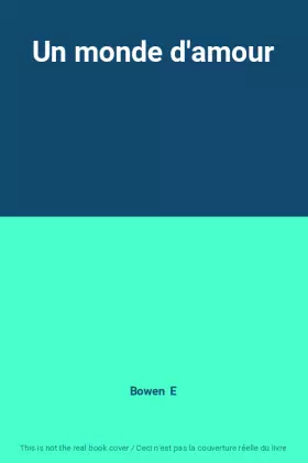Couverture du produit · Un monde d'amour