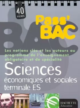Couverture du produit · Pass'Bac : Sciences économiques et sociales, Terminale ES