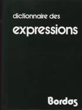 Couverture du produit · Dictionnaire des expressions