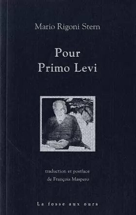 Couverture du produit · Pour Primo Levi