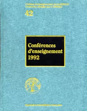 Couverture du produit · Conférences d'enseignement 1992