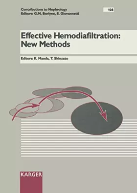 Couverture du produit · Effective Hemodiafiltration: New Methods