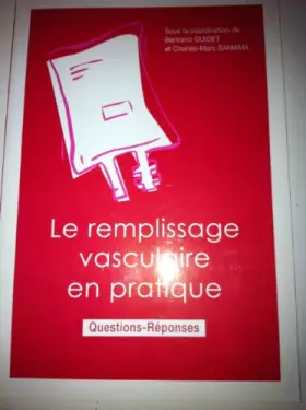 Couverture du produit · Guide du remplissage vasculaire
