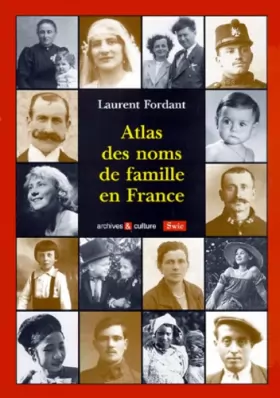 Couverture du produit · Atlas des noms de famille en France