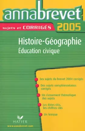 Couverture du produit · Histoire Géographie Education civique