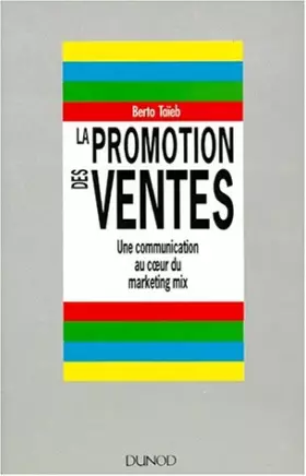 Couverture du produit · PROMOTION DES VENTES