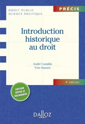 Couverture du produit · Introduction historique au droit - 4e éd.: Précis