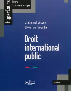 Couverture du produit · Droit international public - 8/: HyperCours