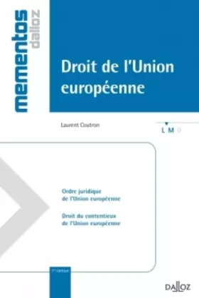 Couverture du produit · Droit de l'Union européenne - 1ère édition: Mémentos