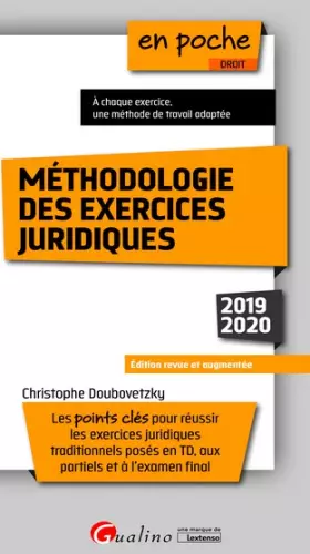 Couverture du produit · Méthodologie des exercices juridiques