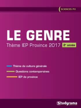 Couverture du produit · Theme IEP province (2ème année) : Le genre
