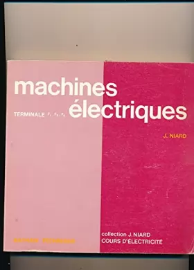Couverture du produit · Machines électriques Terminale F1, F2, F4