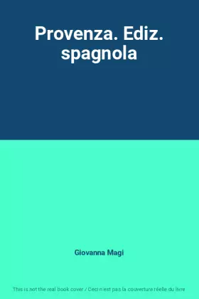 Couverture du produit · Provenza. Ediz. spagnola
