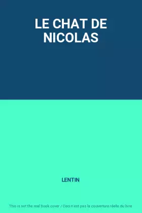 Couverture du produit · LE CHAT DE NICOLAS
