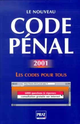 Couverture du produit · Le nouveau Code pénal 2001
