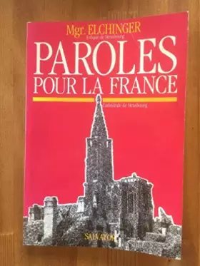 Couverture du produit · Paroles pour la France