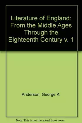 Couverture du produit · The Literature of England