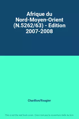 Couverture du produit · Afrique du Nord-Moyen-Orient (N.5262/63) - Edition 2007-2008