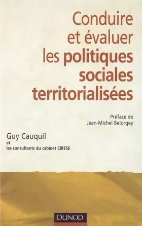 Couverture du produit · Conduire et évaluer les politiques sociales territorialisées