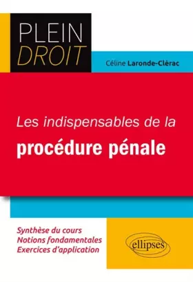 Couverture du produit · Les Indispensables de la Procédure Pénale