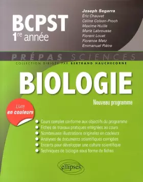 Couverture du produit · Biologie BCPST 1ère Année Programme 2013 Livre en Couleurs